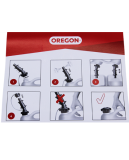 Oregon Kombikanister 5L + 3L - Weiß + Kraftstoff + Öl