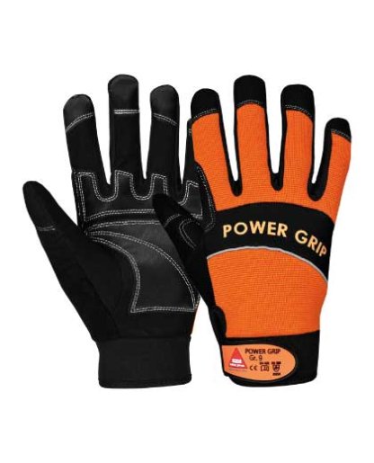 Montagehandschuhe Power Grip , PVC verstärkte Grifffläche