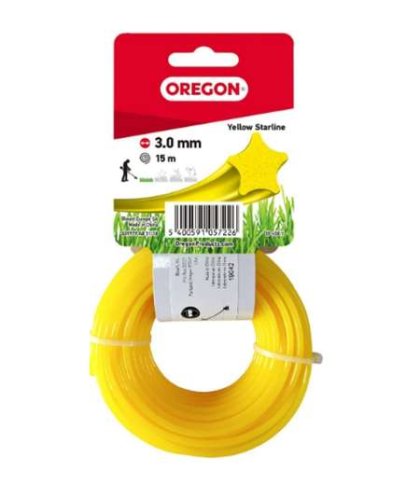 Rasentrimmerfaden Yellow Star - Ø 3,0 mm x 15 m