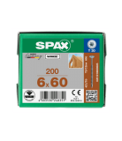 SPAX Ø 6,0 mm - Tellerkopf - T- STAR plus - Vollgewinde - WIROX 60 mm