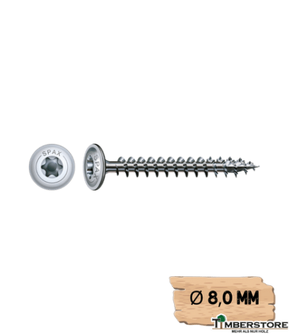 SPAX Ø 8,0 mm - Tellerkopf - T- STAR plus - Vollgewinde - WIROX