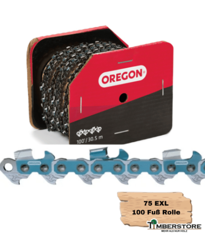 Oregon PowerCut 3/8" 1,6mm Vollmeißel - 75EXL100R Sägekette 100 Fuß