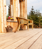 Terassendiele Lärche gehobelt - Riffelbohle