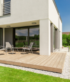 Terassendiele Eiche gehobelt - Riffelbohle