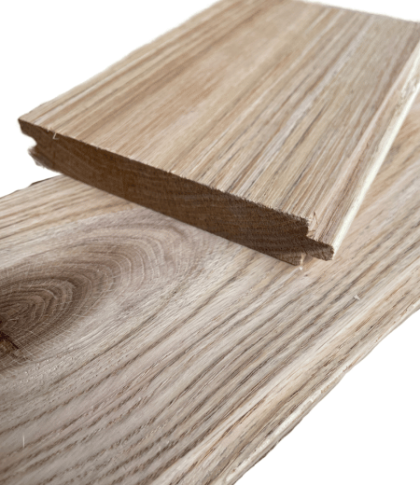 Bretter Eiche gehobelt mit Nut & Feder - 2,1 cm - 17 cm - 2 m